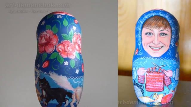 Матрешка-шарж. Идеи для росписи матрешек.