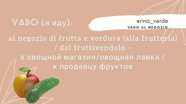 Название магазинов. Итальянский язык