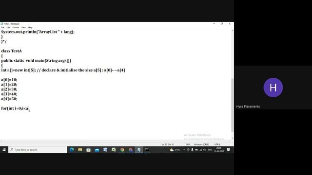 Java Class No.8 By Hyse Digital Academy | Online Classes