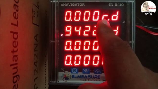 How to set CT PT ratio and  3 phase energy meter connection in Tamil,Kwh meter- Elmeasure En 8410