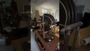 Roycourt Bonetti electrostatic machine very large with 6 discs and original table !