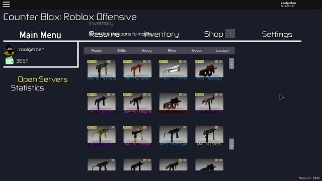 COUNTER-BLOX: ROBLOX OFFENSIVE INVENTORY SHOWCASE #3 смотреть онлайн