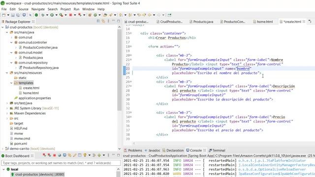 CRUD Java Web con Spring Framework, Spring Boot, MySQL, Thymleaf, Boostrap (Parte 2/2)