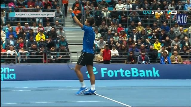 Рафаэль Надаль - Новак Джокович. Нур-Султан 2019. Выставочный матч смотреть онлайн
