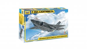 Американский истребитель пятого поколения F-35А Lightning II от компании Звезда в масштабе 1:72