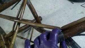 табурет под плетение искусственным ротангом. часть1.