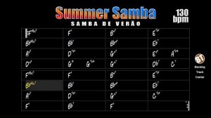 Summer Samba Backing Track Bossa Nova (Samba de Verão) - 130bpm