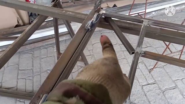 Оградки, стол и лавочка/ как сварить оградки из профтрубы на кладбище