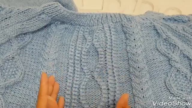 ВЯЗАНИЕ СПИЦАМИ/ Экспресс МК/  Мужской кардиган СПИЦАМИ. Часть 1