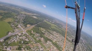 Параплан, Вязники, 2 июля 2022 года. Изучаем город сверху.
