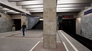 Станция Новогиреево в час-пик Subtransit Drive. На линии только номерные