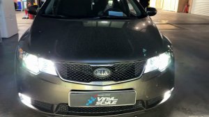 Kia Cerato - установка bi led модулей вместо штатного галогена