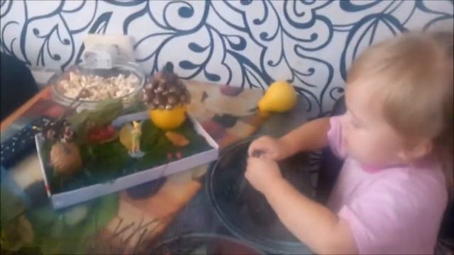 DIY .Осенняя поделка из природного материала своими руками .Сказочный лес .