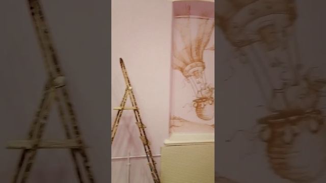 Роспись стен. Оформление спальни для девочек "Волшебник изумрудного города"