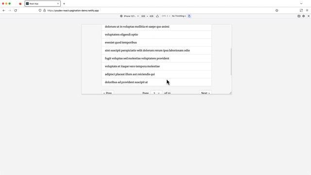 React Pagination смотреть онлайн
