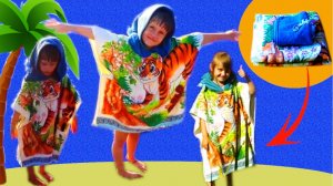 DIY Пляжное пончо для ребенка из полотенец/Просто и быстро #tobecreative