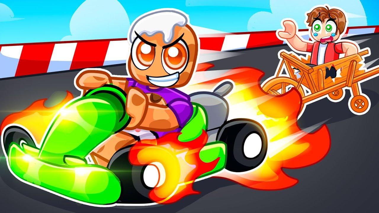 Вождение со скоростью 8 762 912 миль в час на картинге в Roblox! перевод - CookieBlox смотреть онлайн