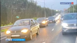 Уфимцы пожаловались на пробки на Демском шоссе