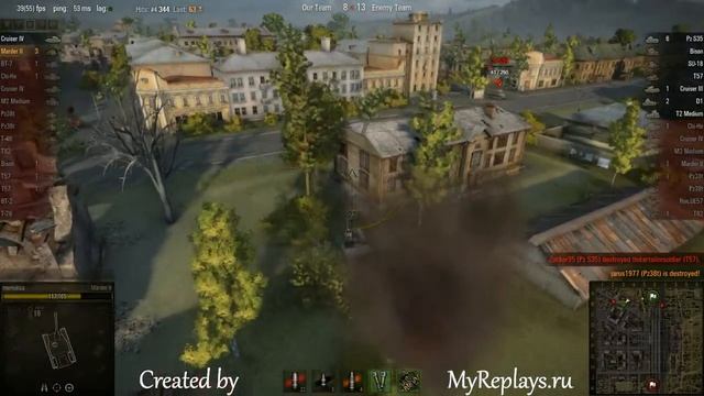 WOT: Ensk - Marder II - 10 frags - смотреть онлайн