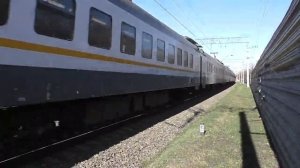 Электропоезд ЭП2Д-0129 (ЦППК) пригородный поезд №6628 Москва - Раменское.