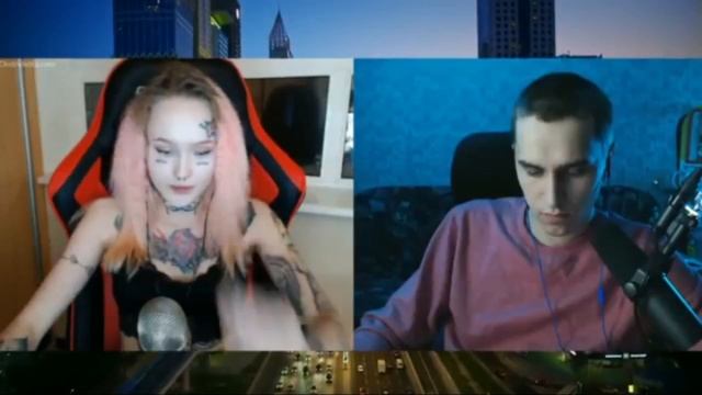 нарезка со стрима Доброго Юры|Юра опять встретил девушку с розовыми волосами и татуировками смотреть онлайн