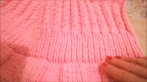 Зимняя розовая шапочка для девочки