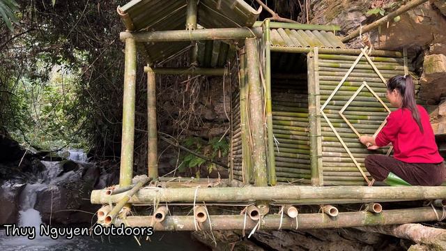 Full Video: 60 Days Survival ChallengeBuil a Water Shelter in the rainforestFishsingCookingRela