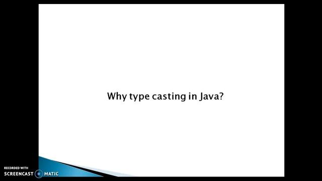 Type Casting in Java|Why type casting in Java|Type casting example code