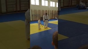 Дзюдо. Вручение жёлтого пояса.