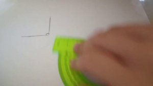 как чертить углы с помощью транспортира