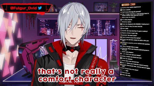 Fulgur 's comfort character?『 NIJISANJI EN : Fulgur Ovid 』