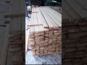 Работа станка по переработке тонкомера