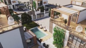 Коттеджи у моря, 6 домов с бассейном. Голубая бухта. Геленджик. Архитектор Анатолий Шупик