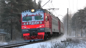 Электропоезд ЭТ2ЭМ-003 "Карелия" сообщением №6013 Санкт-Петербург (Финляндский вокзал) — Белоостров