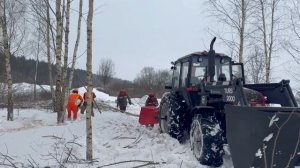 Расчистка участка пример спила и дробления