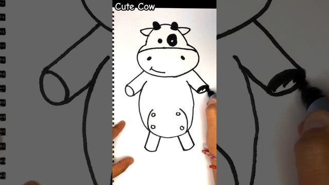 #cow #cute #drawing #fun #art #easydrawing #howtodraw