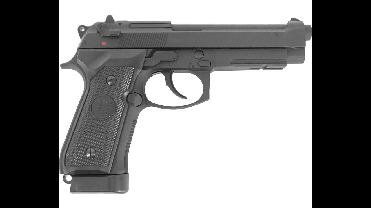 Обзор страйкбольного пистолета Beretta M9A1 WE (старой модели) смотреть онлайн