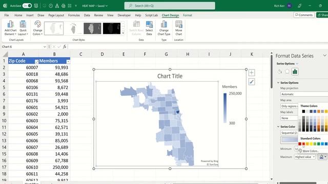 Excel Zip Code Heat Map смотреть онлайн