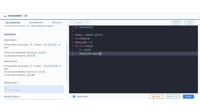 Last half of List | Assignment 20 | Nxtwave ccbp 4.0 telugu | Python coding tips tricks | lists