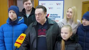 Геннадий Семигин исполнил свой гражданский долг и проголосовал на выборах Президента России.