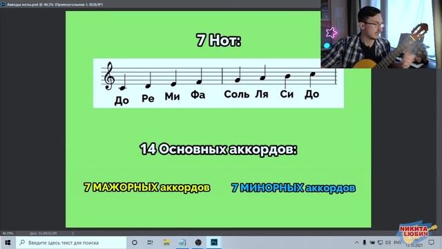 Урок №1 - Основные понятия | Аккордовый аккомпанемент и игра боем на гитаре | Обучение на гитаре