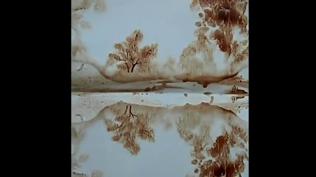 ? Кофейная монотипия / Coffee monotype
