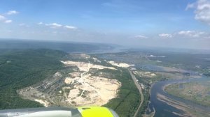 Самолет заходит на посадку в аэропорт Самара Курумоч Видео в 4К