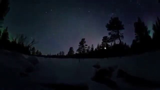 Северное сияние в Финляндии   YouTube