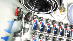 Комплект для полевого опрыскивателя с электрическим насосом и роторными распылителями