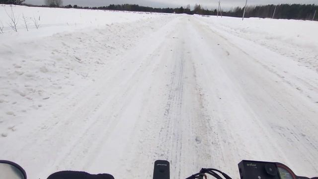 на электросамокате зимой! Kugoo м4 смотреть онлайн