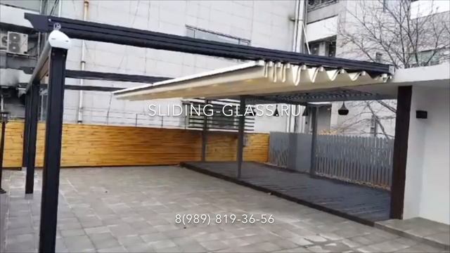 Маркиза пергола. Автоматическая выдвижная пергола для террасы.!Краснодар
