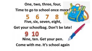 One two three four Time to go to school once more/ Песня из Smiles 2 и Spotlight 3