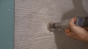 Парящая стена в ванной комнате с LED подсветкой, третья часть.