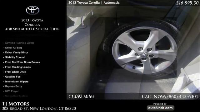 Used 2013 Toyota Corolla | TJ Motors, New London, CT - SOLD смотреть онлайн